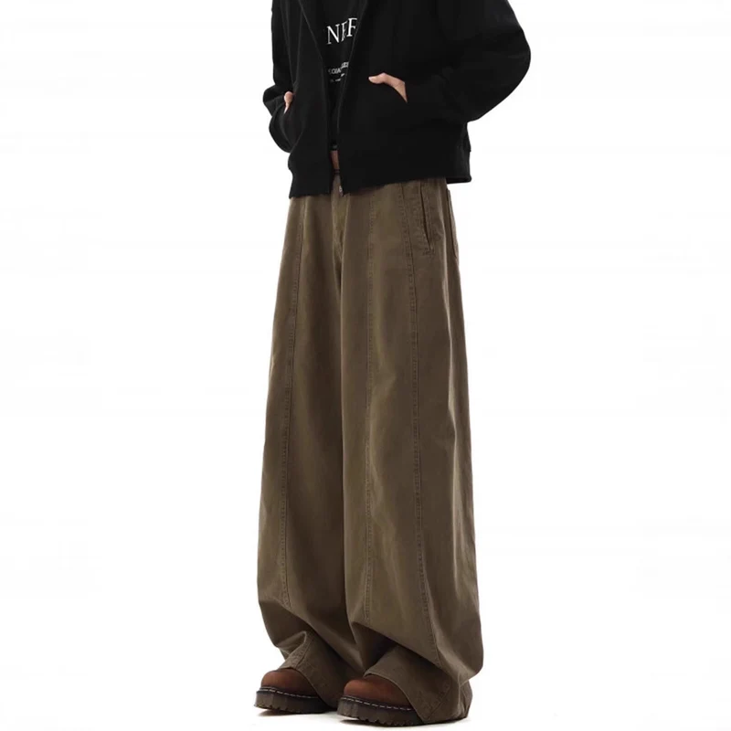 Damen Weitgeschnittene Stoffhose Nord Taschen