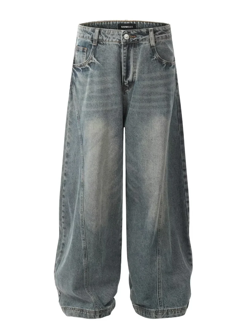 Damen Weitgeschnittene Mom-Jeans Nord Taschen