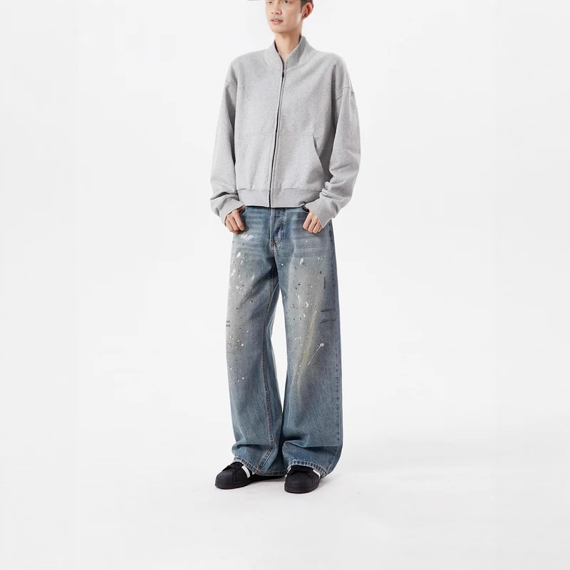 Damen Weitgeschnittene Jeans mit einzigartigen Zerstörungsdetails Nord Taschen