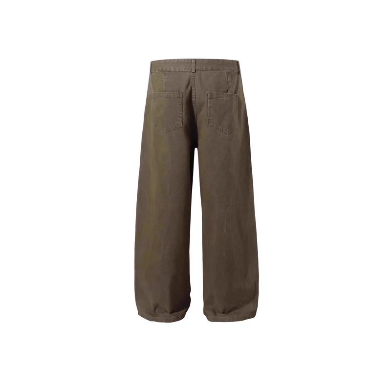 Damen Weitgeschnittene Hose mit Bundfalten Nord Taschen