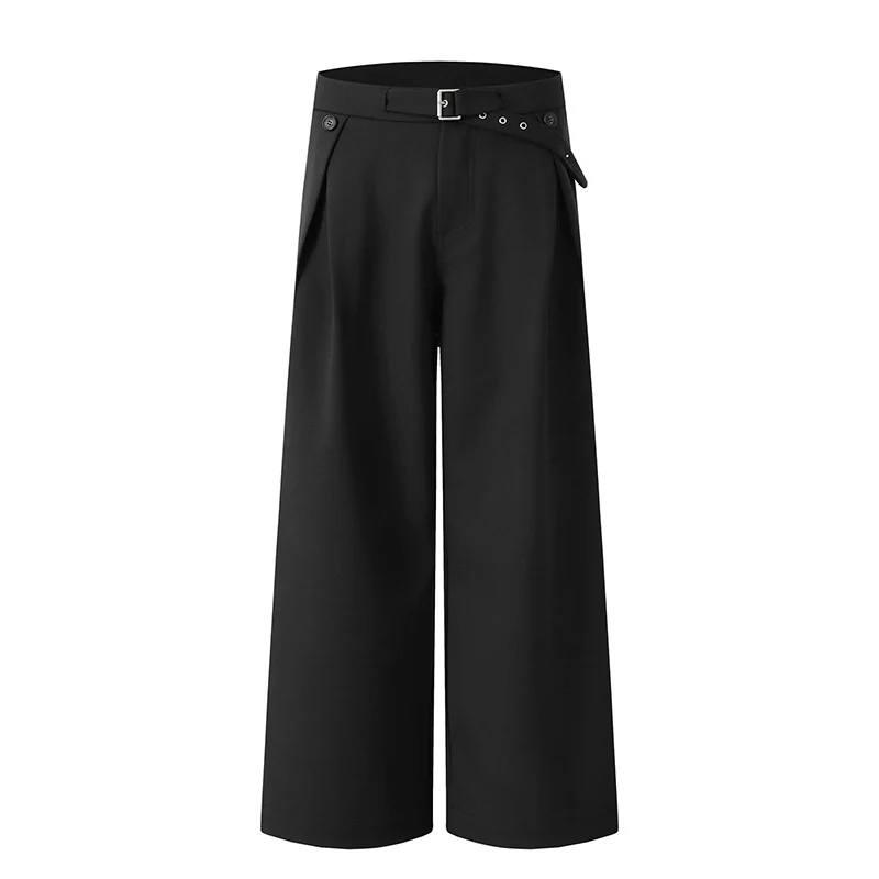 Damen Weitgeschnittene Hochtaillierte Stoffhose Nord Taschen