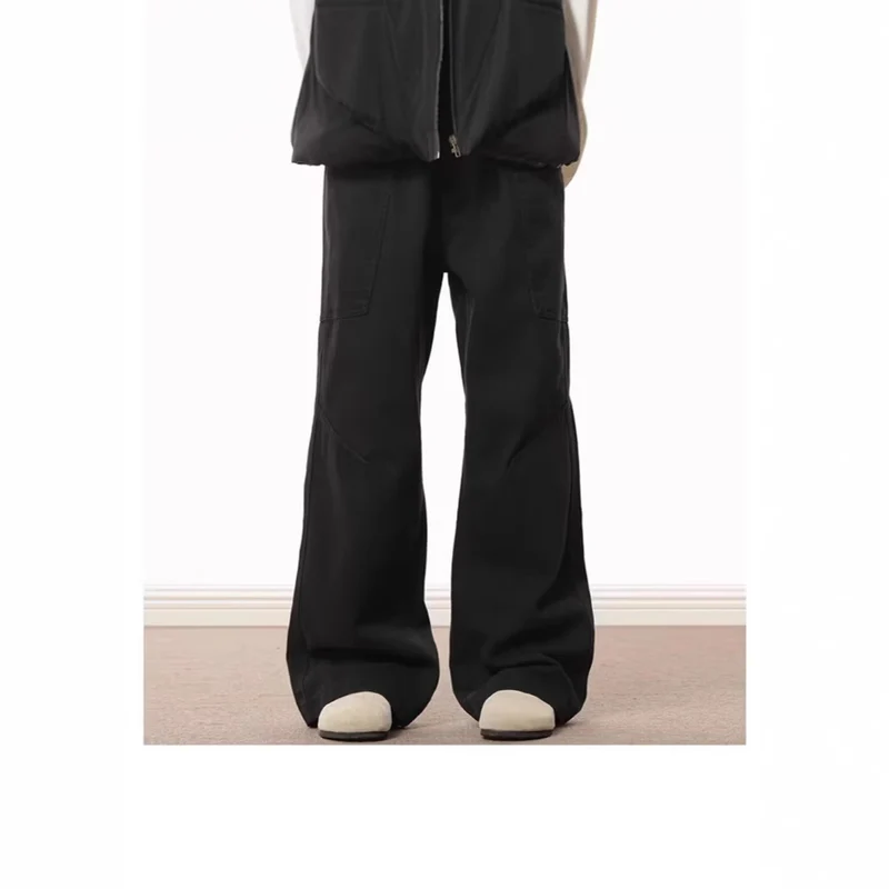 Damen Weitgeschnittene High-Waist Cargo-Hose Nord Taschen