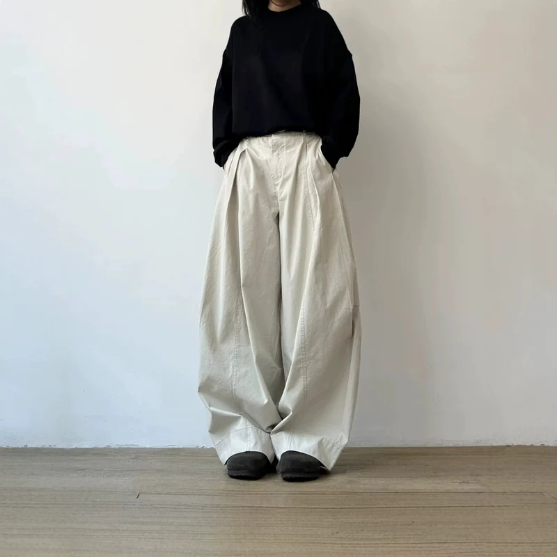 Damen Weitgeschnittene Chino-Hose Nord Taschen