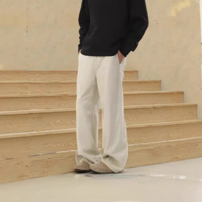 Damen Weitgeschnittene Chino-Hose Nord Taschen 1787982037