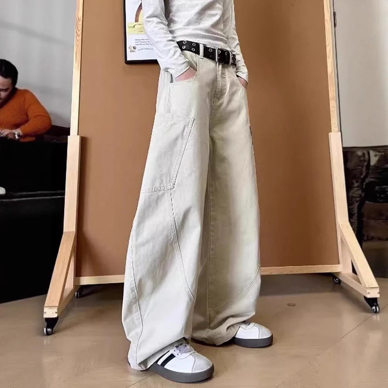 Damen Weitgeschnittene Cargo-Hose mit Karomuster Nord Taschen