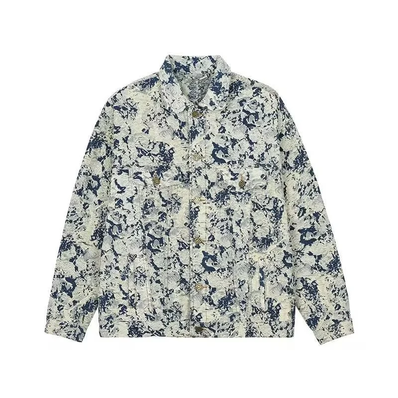 Damen Utility-Jacke mit floralem Muster Nord Taschen