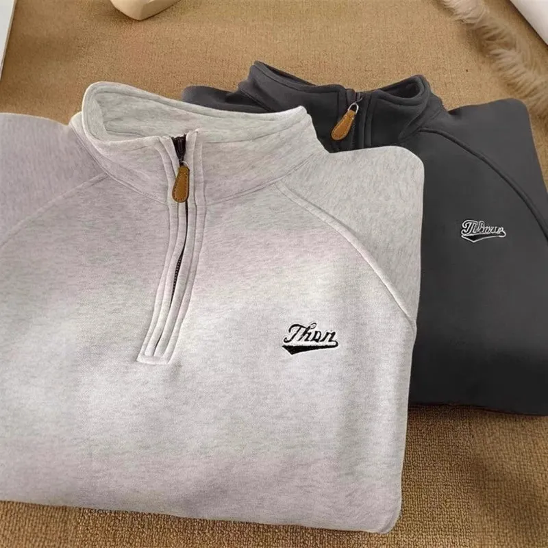 Damen Urbaner Fleece-Pullover mit Stehkragen Nord Taschen