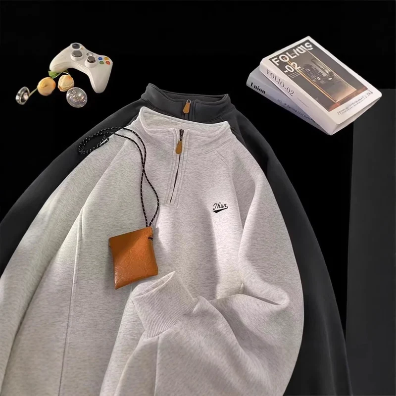Damen Urbaner Fleece-Pullover mit Stehkragen Nord Taschen