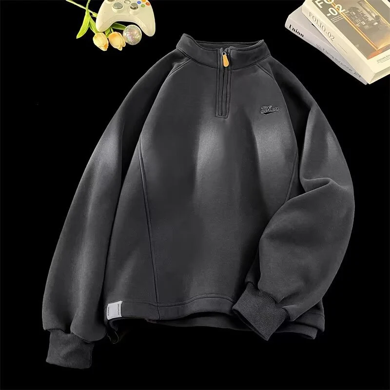Damen Urbaner Fleece-Pullover mit Stehkragen Nord Taschen