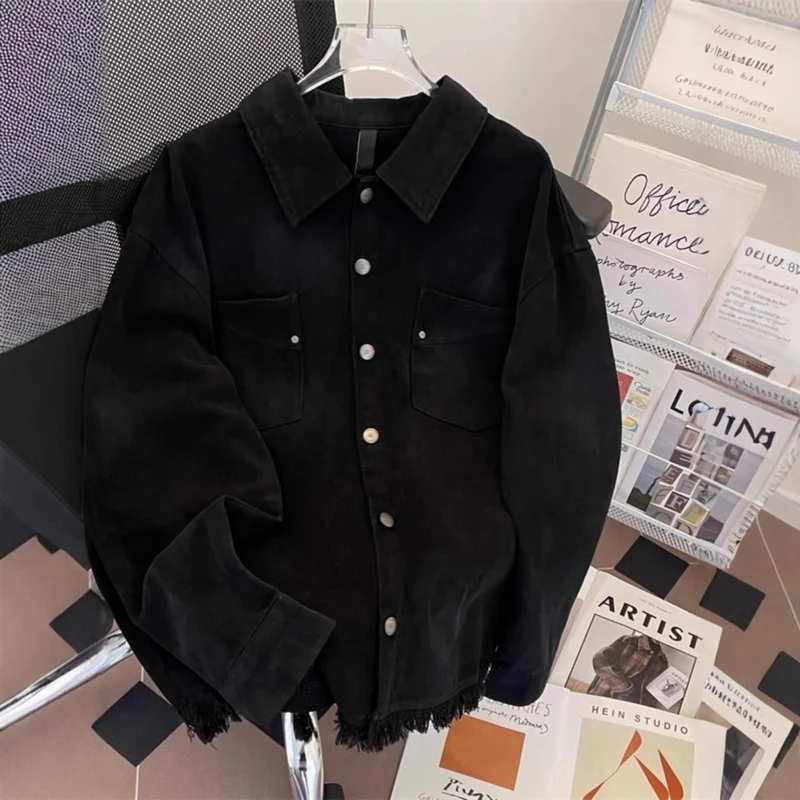 Damen Urbane Oversized Jacke mit kreativem Schriftzug Nord Taschen