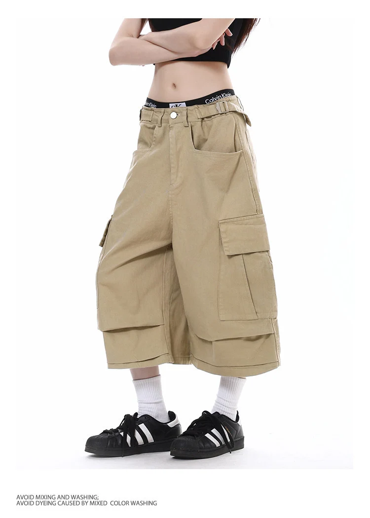 Damen Trendige Cargo-Shorts Nord Taschen