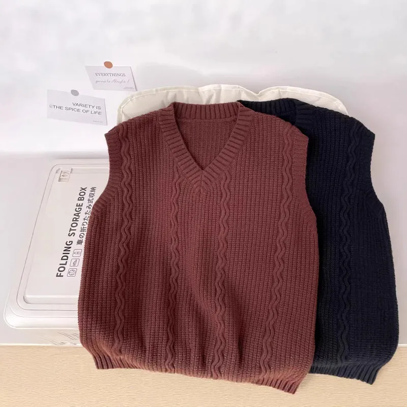 Damen Strickpullover ohne Ärmel Nord Taschen