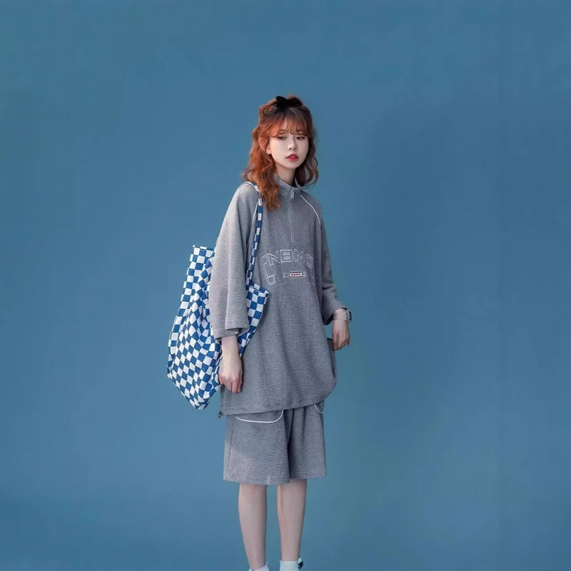 Damen Sportliches Oversized Set Nord Taschen