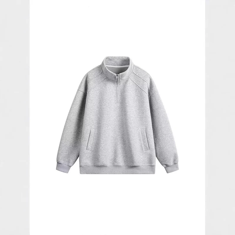 Damen Sportlicher Pullover mit Stehkragen Nord Taschen