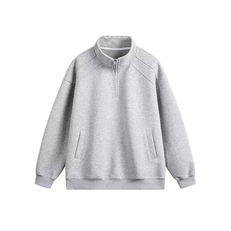 Damen Sportlicher Pullover mit Stehkragen Nord Taschen