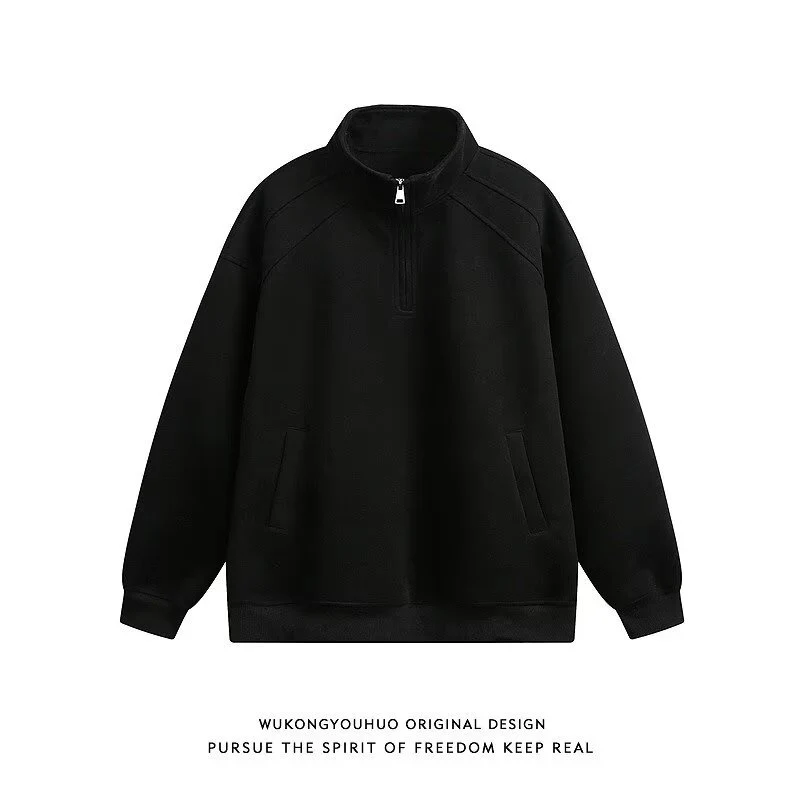 Damen Sportlicher Pullover mit Stehkragen Nord Taschen
