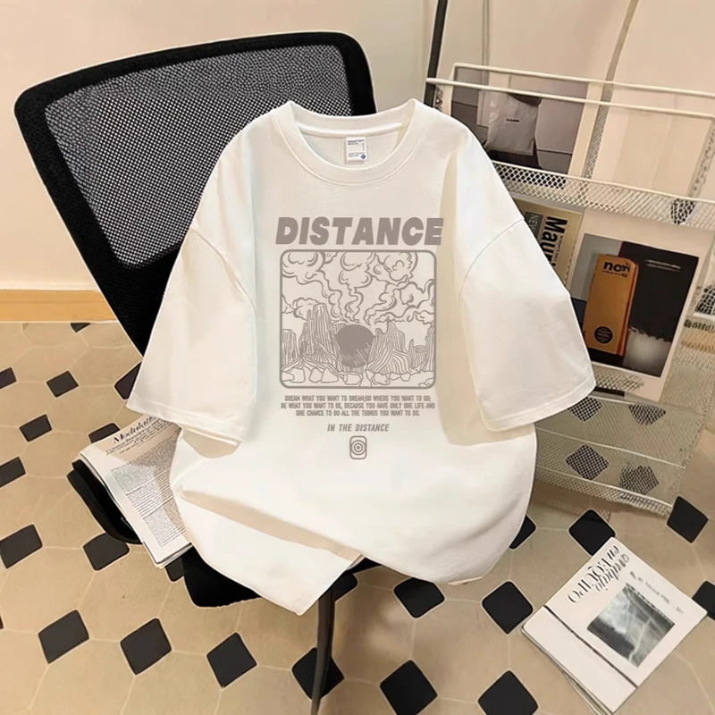 Damen Oversized T-Shirt mit kreativem Grafikdruck Nord Taschen