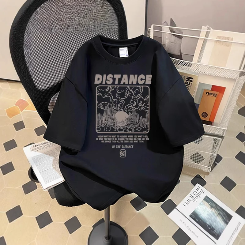 Damen Oversized T-Shirt mit kreativem Grafikdruck Nord Taschen