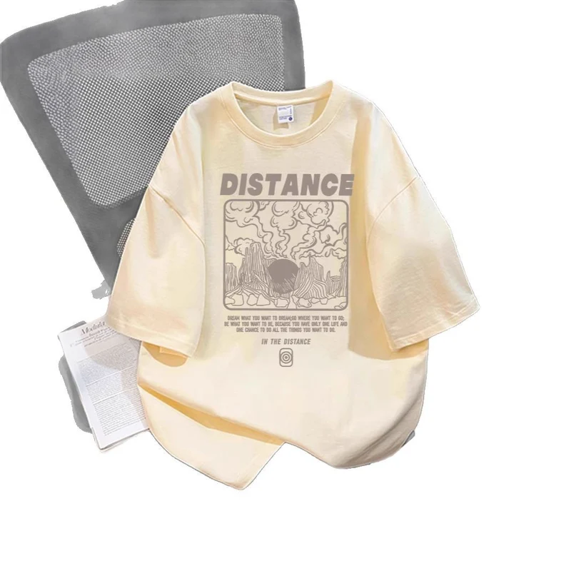Damen Oversized T-Shirt mit kreativem Grafikdruck Nord Taschen