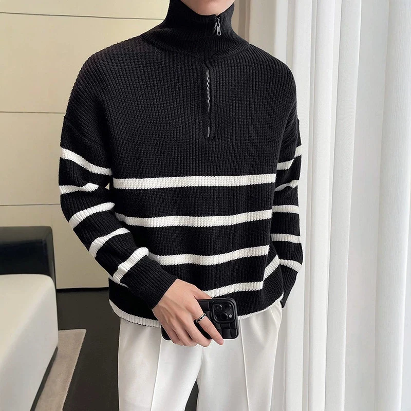 Damen Oversized Pullover mit Reißverschluss Nord Taschen