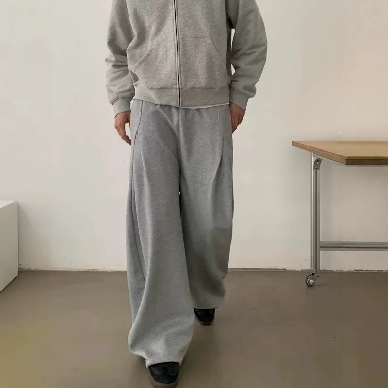 Damen Modisches Oversized Hoodie und Weitbein-Hosen Set Nord Taschen