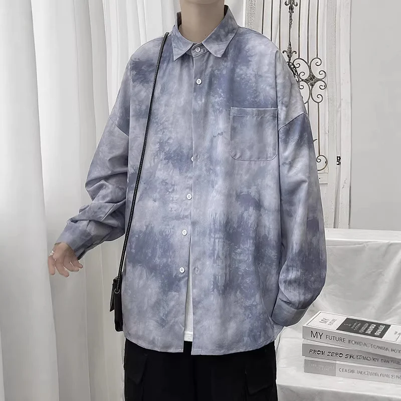 Damen Modisches Oversized Hemd mit Wollstruktur Nord Taschen