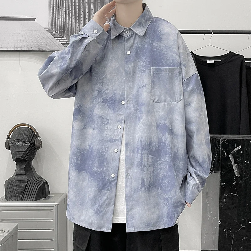 Damen Modisches Oversized Hemd mit Wollstruktur Nord Taschen