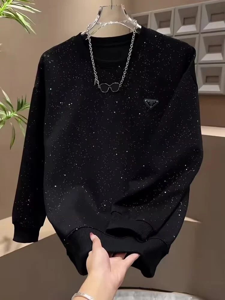 Damen Modischer Sweatshirt mit kreativem Sternen-Print Nord Taschen