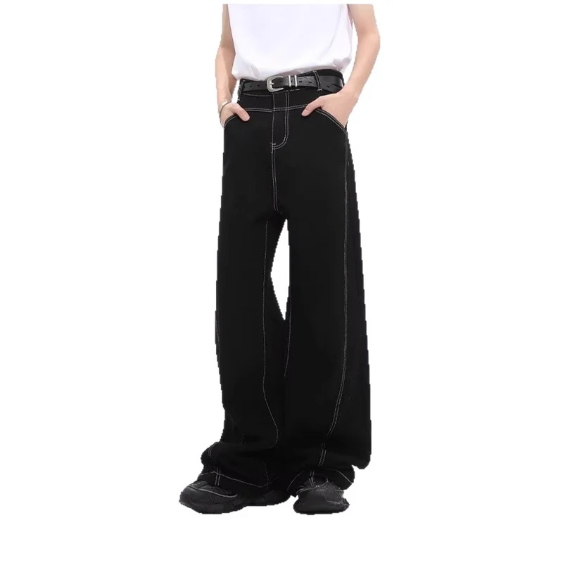 Damen Modische Weite Jeans Nord Taschen