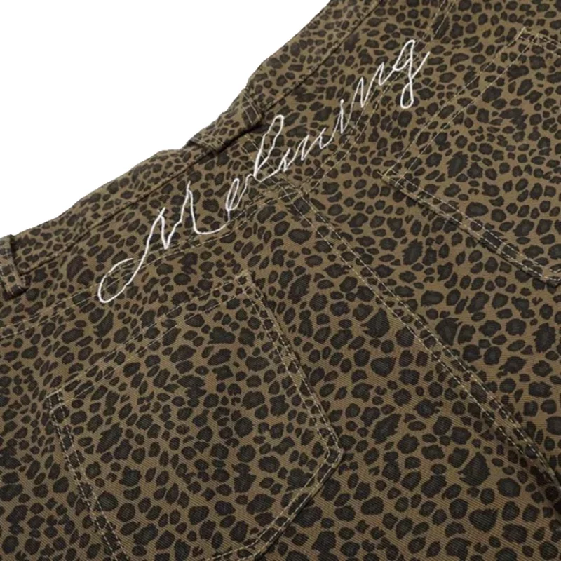 Damen Modische Weitbein-Culotte mit Animal-Print Nord Taschen