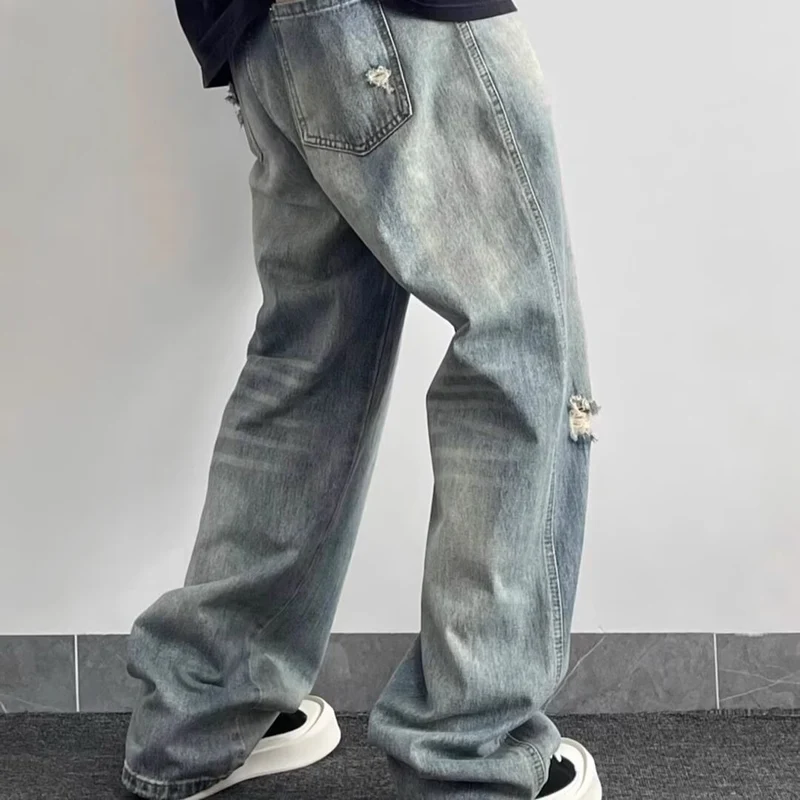 Damen Modische und lässige Baggy-Jeans Nord Taschen