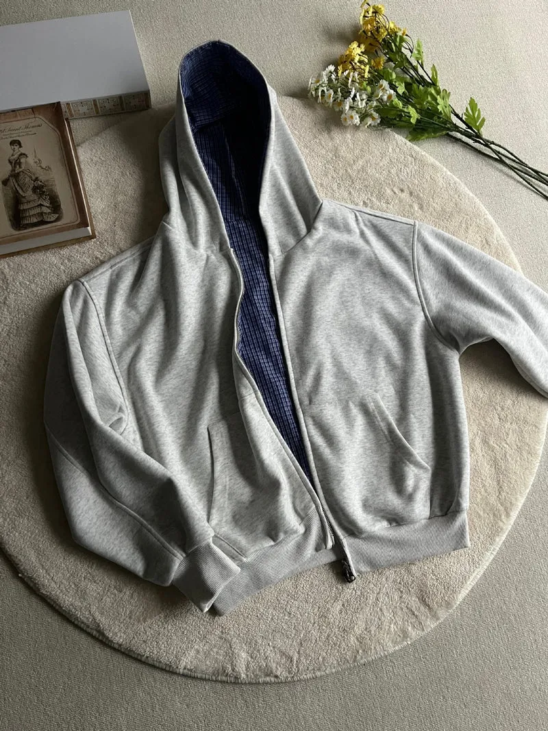 Damen modische Kapuzenjacke mit praktischen Taschen Nord Taschen