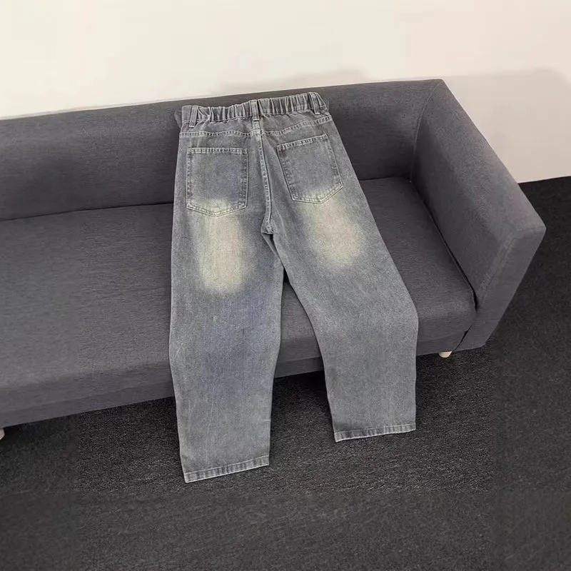 Damen Modische Jeans mit kreativem Grafikdruck Nord Taschen