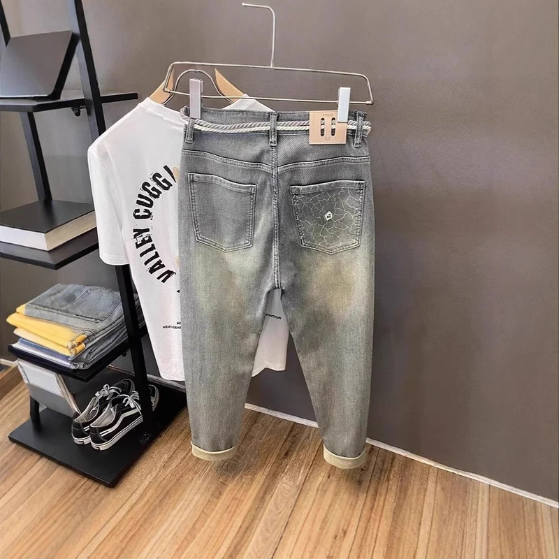 Damen Modische Denim-Cargo-Hose Nord Taschen