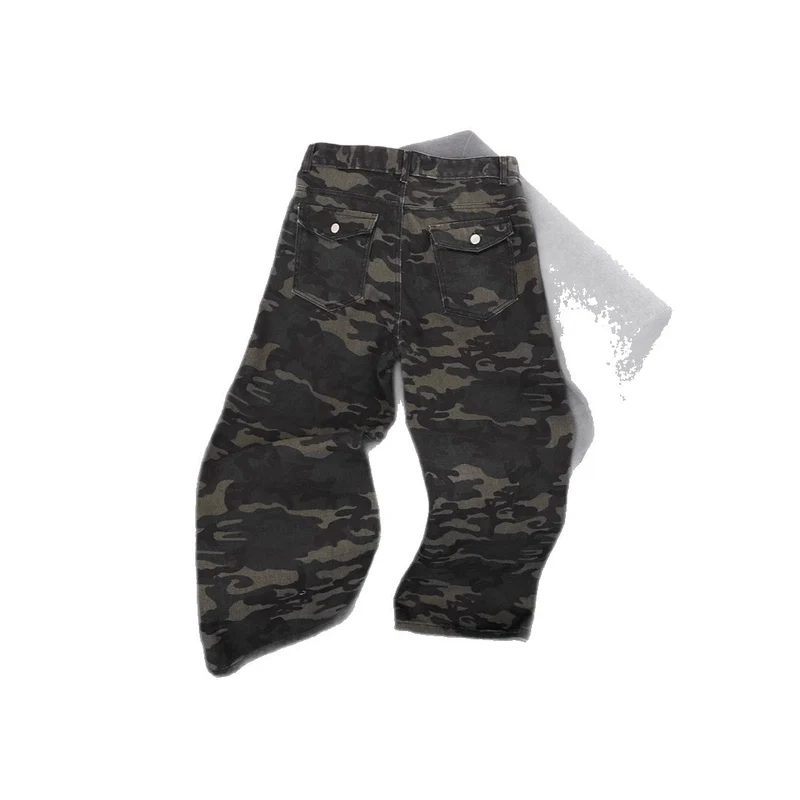 Damen Modische Camouflage Cargo-Hose Nord Taschen