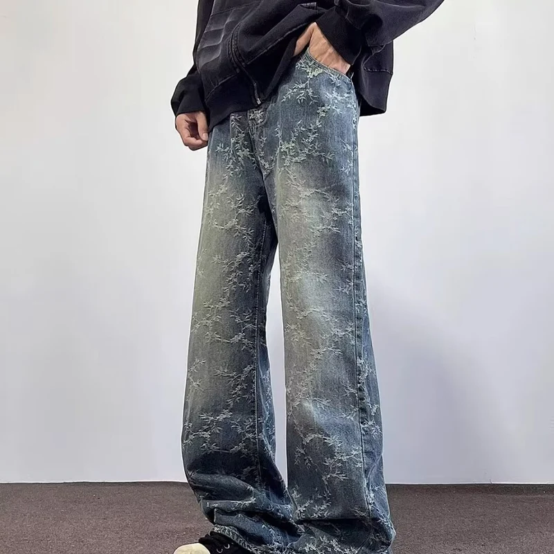 Damen Modische Baggy-Jeans Nord Taschen