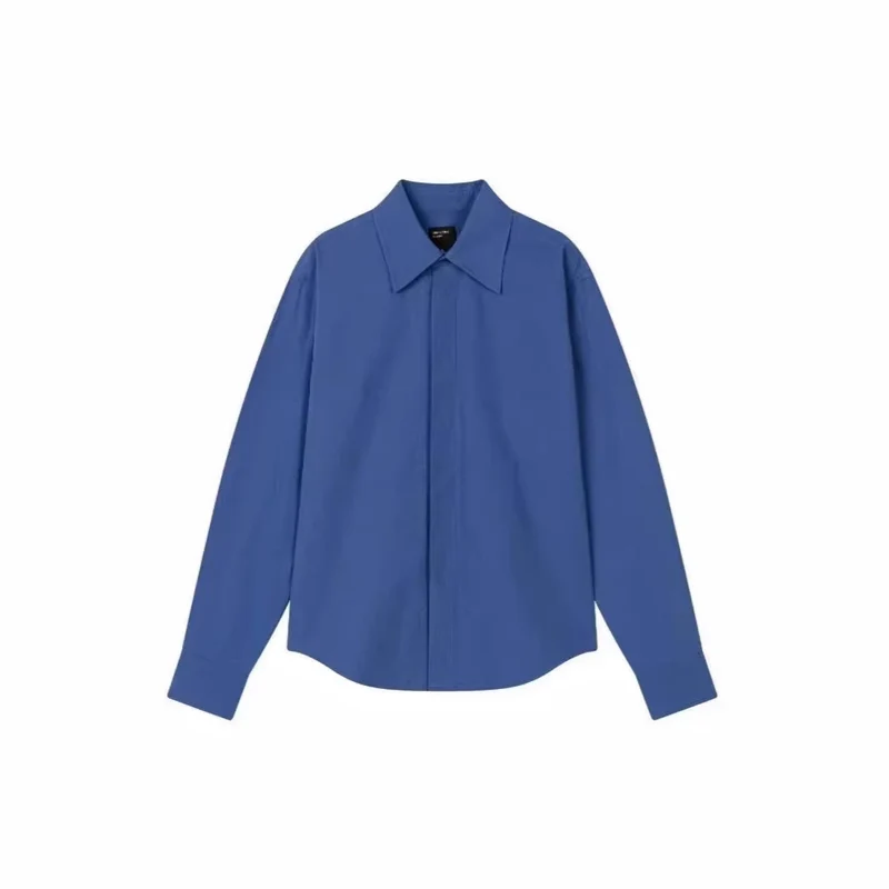 Damen Modernes Langarm-Hemd Nord Taschen