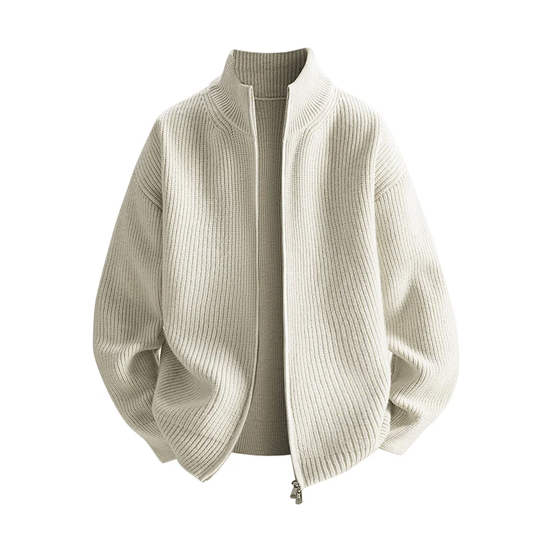 Damen Leichte Strickjacke mit hohem Kragen Nord Taschen