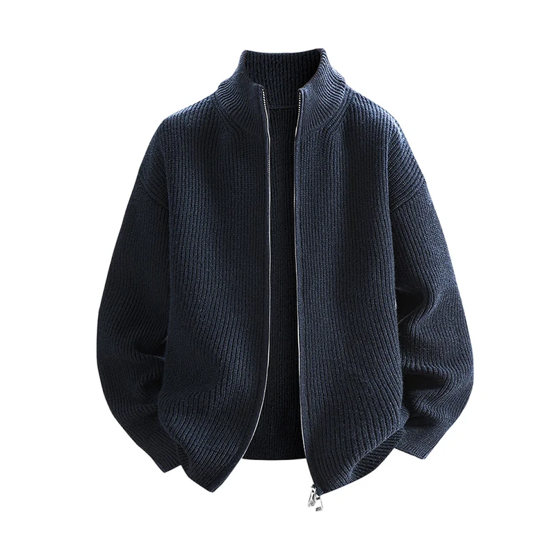 Damen Leichte Strickjacke mit hohem Kragen Nord Taschen