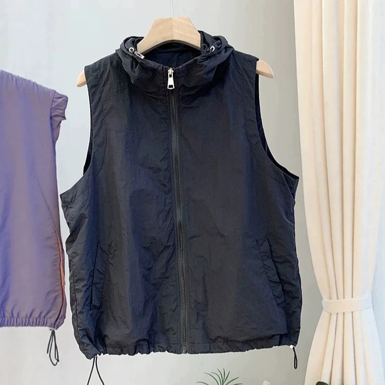 Damen Leichte, atmungsaktive Kapuzenjacke Nord Taschen