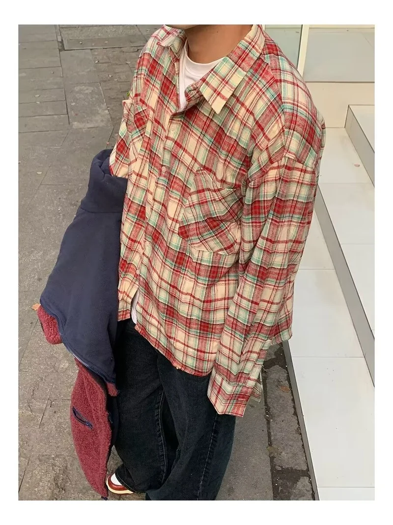 Damen Lässiges Karo-Hemd Nord Taschen