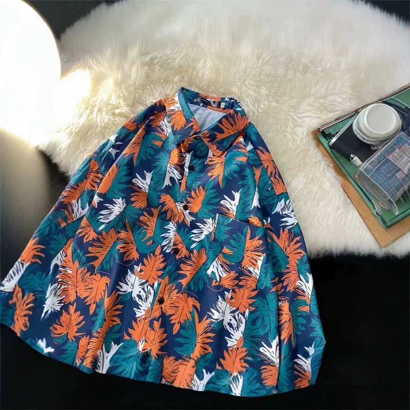Damen Lässiges Blusenoberteil mit floralem Druck Nord Taschen