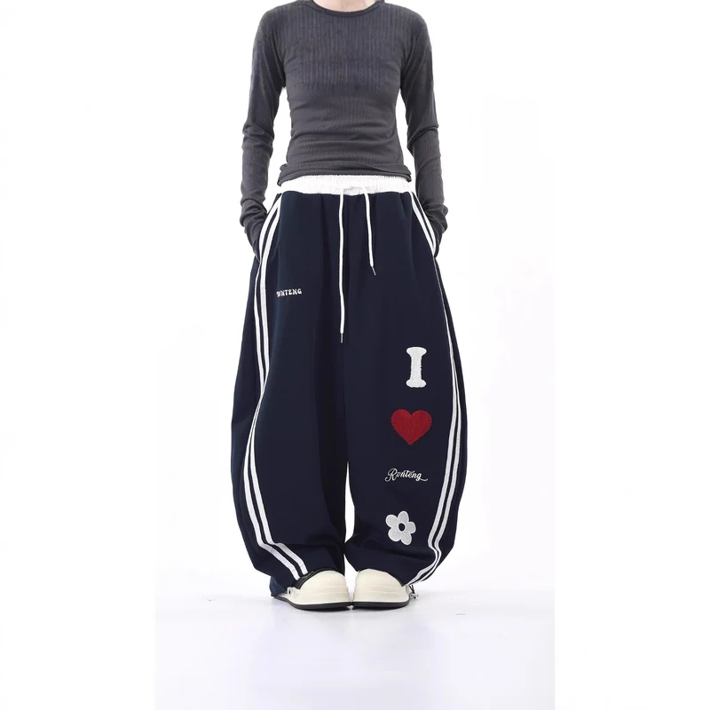 Damen Lässige Sporthose mit einzigartigen Stickereien Nord Taschen
