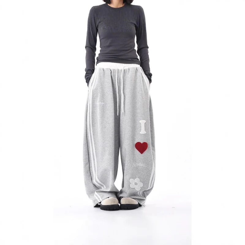 Damen Lässige Sporthose mit einzigartigen Stickereien Nord Taschen