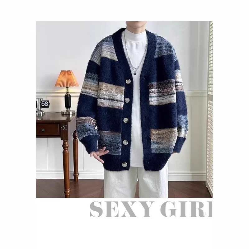 Damen Kuschelige Strickjacke mit Knöpfen Nord Taschen