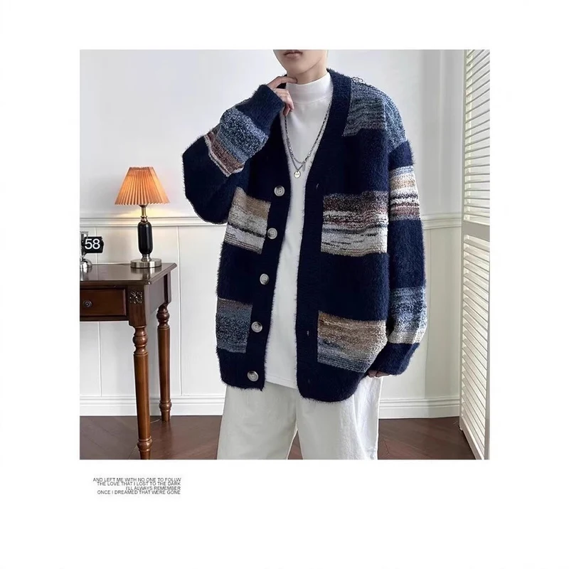 Damen Kuschelige Strickjacke mit Knöpfen Nord Taschen