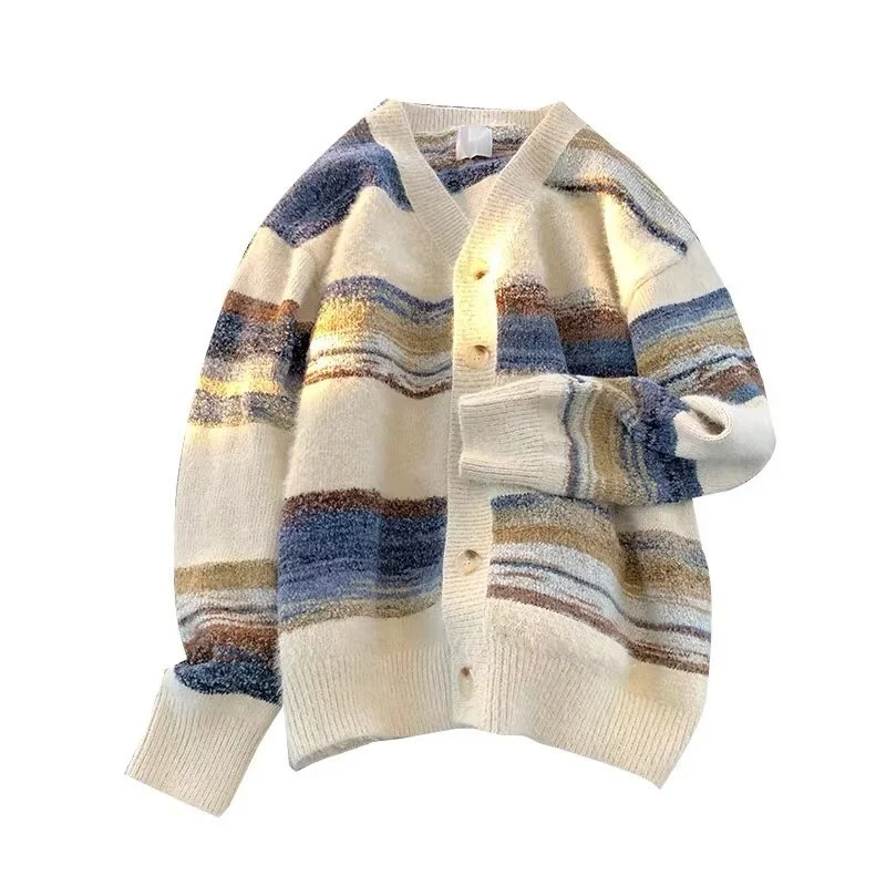 Damen Kuschelige Strickjacke mit Knöpfen Nord Taschen