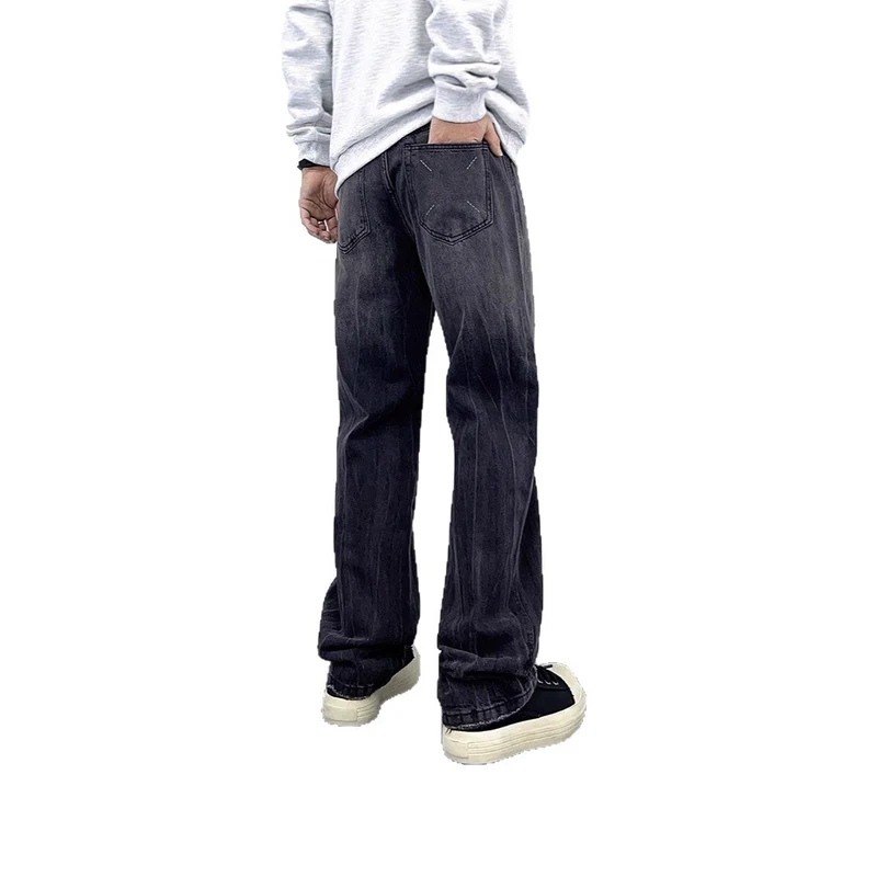 Damen Hohe Taille Baggy Jeans Nord Taschen
