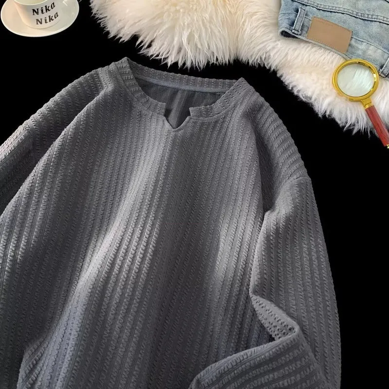 Damen Hochwertiges Sweatshirt mit Struktur Nord Taschen