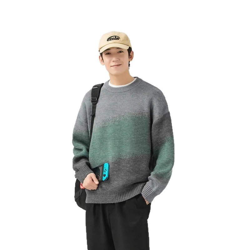 Damen Hochwertiger Rundhalsausschnitt Pullover Nord Taschen